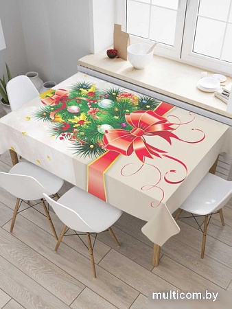 Скатерть JoyArty Новогодняя открытка tc_78067_120x145