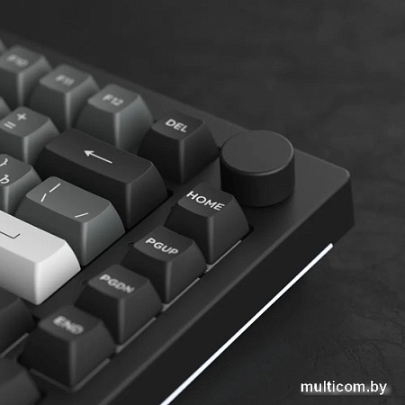 Клавиатура Akko 5075S Black & Sliver (Akko Cream Yellow V3 Pro)