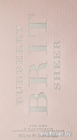 Burberry Brit Sheer EdT (100 мл)