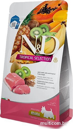 Сухой корм для собак Farmina N&D Tropical Selection Dog Pork Adult Mini (1.5кг)
