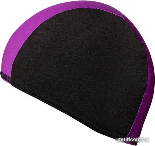 Шапочка для плавания Спортивные мастерские Lucra SM-089 (черный/фиолетовый)