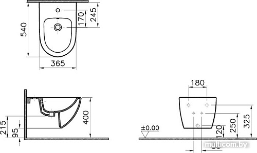 Биде Vitra Sento 4338B003-1046