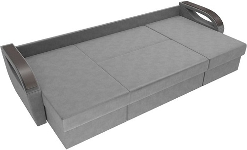 П-образный диван Лига диванов Форсайт 100833 (серый)