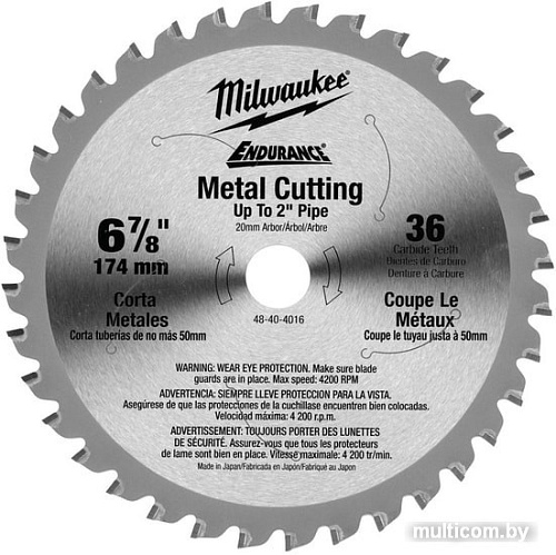 Пильный диск Milwaukee 48404016