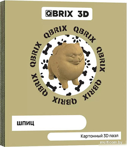 3Д-пазл QBRIX Шпиц 3D 20023