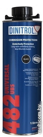 Антикоррозийные, антигравийные средства для кузова Dinitrol 482 для днища и арок 1л, евробаллон
