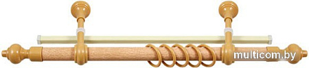 Карниз для штор Legrand Кантри + У-шина 48063489 (2.4 м, бук)
