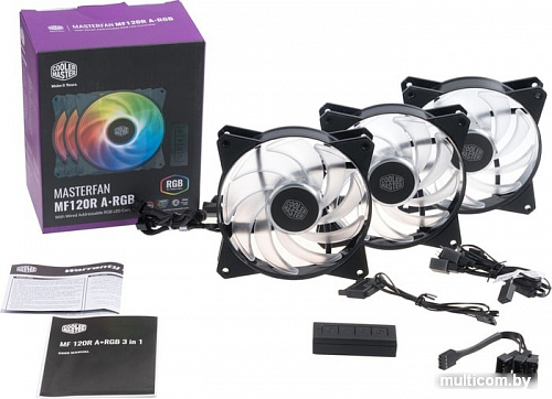 Кулер для корпуса Cooler Master MasterFan MF120R ARGB R4-120R-203C-R1 (с контроллером)