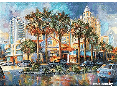 Алмазная мозаика Wizardi Лас-Вегас WD3046