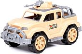 Игрушечный транспорт Полесье Пикап военный-сафари Легионер-мини с пулеметом 84347 (бежевый)