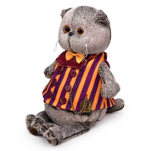 Классическая игрушка BUDI BASA Collection Басик в полосатом жилете Ks22-221 (22 см)