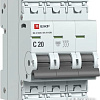 Выключатель автоматический EKF PROxima ВА 47-63N 3P 20А (C) 6кА M636320C