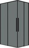 Душевой уголок Grossman Galaxy 100x80x195 300.K33.01.1080.21.10 (черный матовый/тонированное стекло)