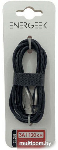 Кабель Atomic Energeek-Storm 30.360 USB Type-A - Lightning (1.3 м, черный)