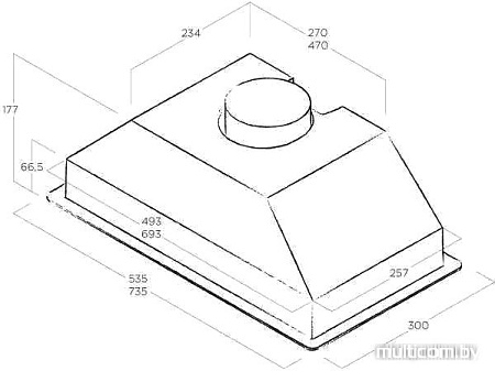 Кухонная вытяжка Elica Era GR/A/52