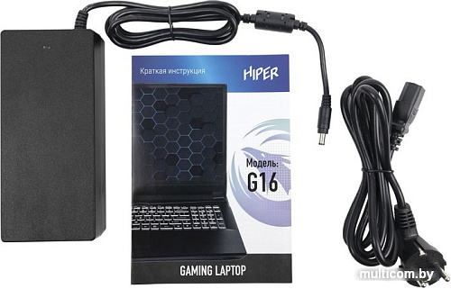 Игровой ноутбук Hiper Gaming G16 G16RTX3070D11700W11