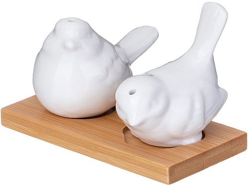 Набор для масла и уксуса с солонкой и перечницей Lefard Native 587-193