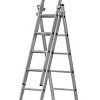 Лестница-помост FIT Трехсекционная алюминиевая 65434