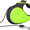 Поводок-рулетка XCHO Трос 5м (S, зеленый/черный)