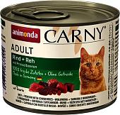Консервированный корм для кошек Animonda Carny Adult с говядиной, олениной и клюквой 200 г