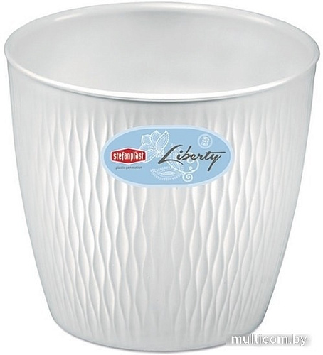 Вазон Stefanplast Liberty 25х23 (белый)