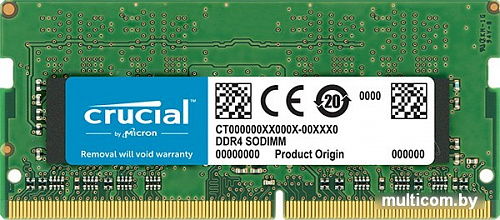 Оперативная память Crucial 4GB DDR4 SODIMM PC4-21300 CT4G4SFS8266