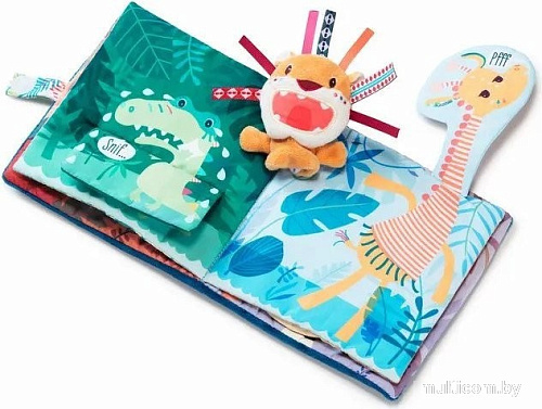 Развивающая игра Lilliputiens Книжка мягкая Лев Джек рычит 83081