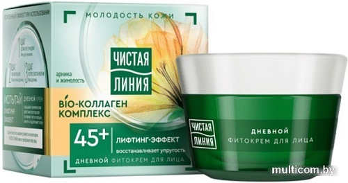 Чистая линия Крем для лица Дневной Арника и жимолость от 45 лет 45 мл