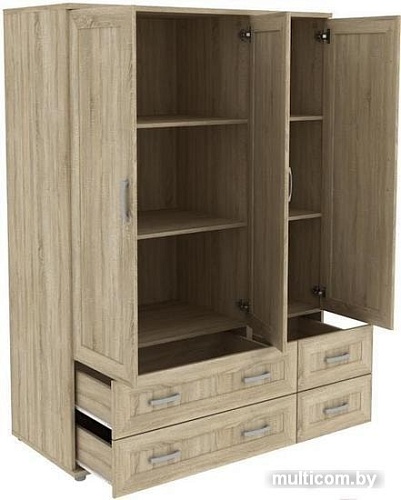 Шкаф распашной Уют Сервис Гарун-К 413.07 (дуб сонома)