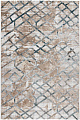 Ковер для жилой комнаты Radjab Carpet Бьянка прямоугольник K551b 7625RK-b 2x2.9 (cream shirink/blue fdy)