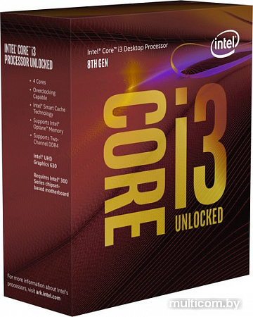 Процессор Intel Core i3-8350K (BOX, без кулера)