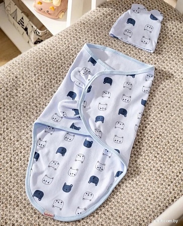 Пеленка-кокон Bebekevi BEV?1280-2 (голубой)