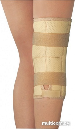 Ортез коленный Польза Со спиральными ребрами жесткости 0809 (р.3, бежевый)