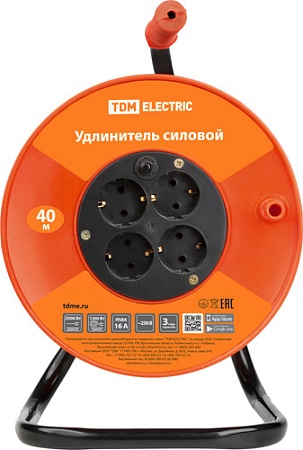Удлинитель на катушке TDM Electric SQ1301-0535
