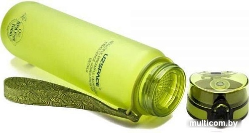 Бутылка Colorful UZSpace Frosted салатовый