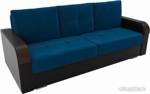 Диван Лига диванов Мейсон 102137 (синий/черный)