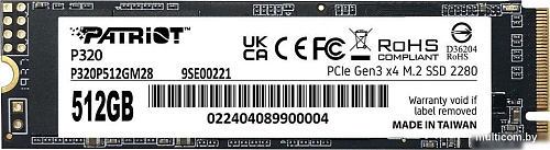 SSD Patriot P320 512GB P320P512GM28