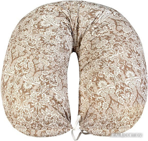 Подушка для беременных Amarobaby Дамаск AMARO-4001-DK (коричневый)