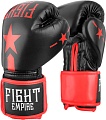 Перчатки для единоборств Fight Empire 4153937 (8 oz, черный/красный)