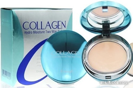 Компактная пудра Enough Collagen Hydro Moisture Two Way Cake SPF25 PA++ тон 13 (2x13 г)
