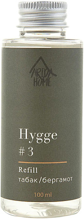 Жидкость для аромадиффузора Arida Home Hygge №3 Табак и Бергамот (100 мл)