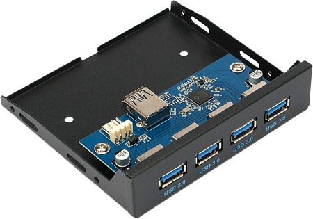 Планка портов на переднюю панель Gembird FP3.5-USB3-4A