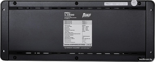 Автомобильный усилитель AMP PRO 1.1500