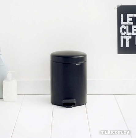 Brabantia Pedal Bin NewIcon 5 л (черный матовый)