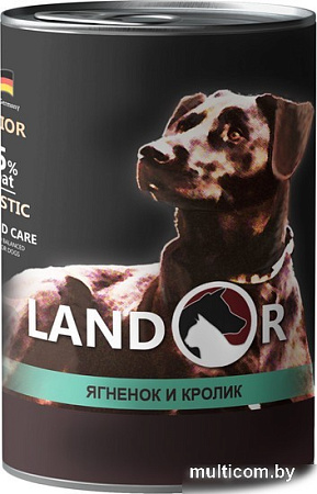 Консервированный корм для собак Landor Senior Lamb and Rabbit 400 г