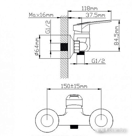 Смеситель Wisent WP20213