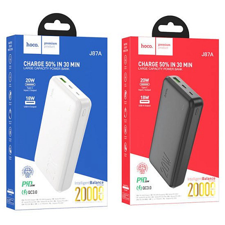 Внешний аккумулятор Hoco J87A 20000mAh (черный)