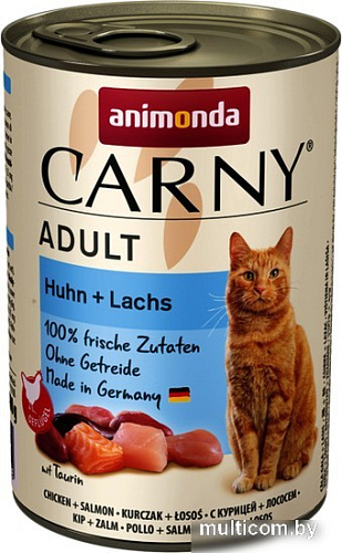 Консервированный корм для кошек Animonda Carny Adult с курицей и лососем 400 г
