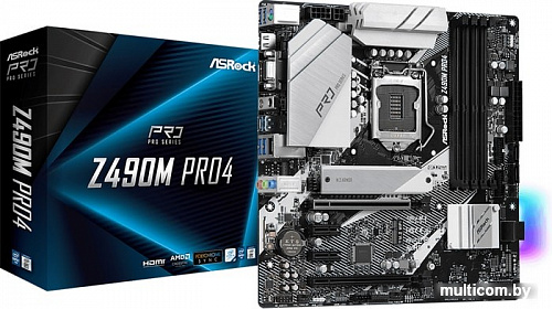 Материнская плата ASRock Z490M Pro4