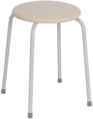Табурет ЗМИ Пенек легкий 180 (ваниль/серый)